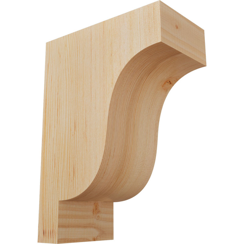 Newport Corbel, H 14 po x l 5,5 po x P 10 po, Sapin de Douglas, Lisse