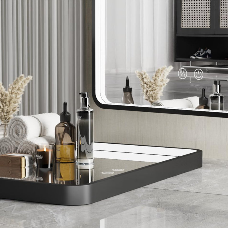 Miroir de salle de bain à DEL avec lumière - anti-buée à intensité variable