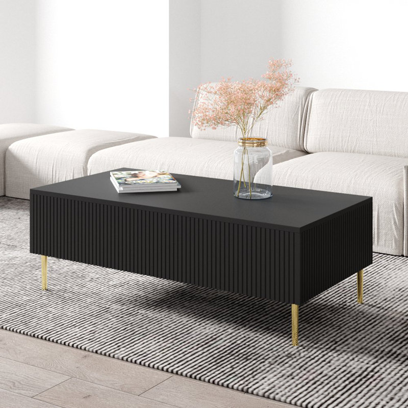 Table basse Solid, Noir