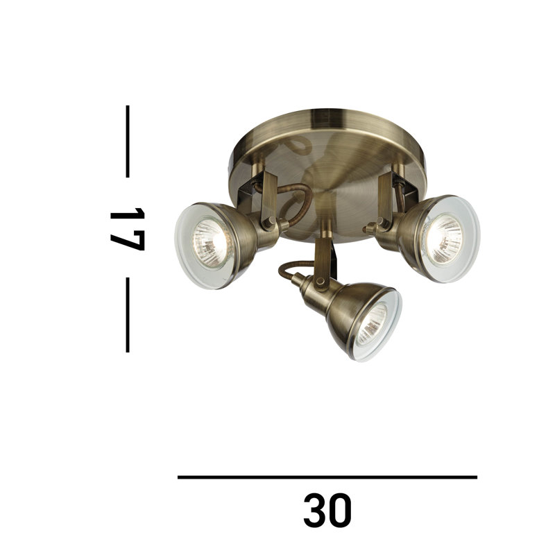 Colesville Spotlight, Antique Brass