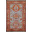 Tapis géométrique bleu pour vestibule 3 x 5 Khotan