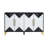 Unique Four-Door Cabinet With Two-Tone Triangular Pattern Doors, Entryway Cabinet-108813487