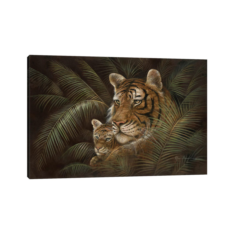 «Endangered Love» par Ruane Manning - reproduction d'art, H 26 po x l 40 po x P 1,5 po, Toile tendue, Aucun mat