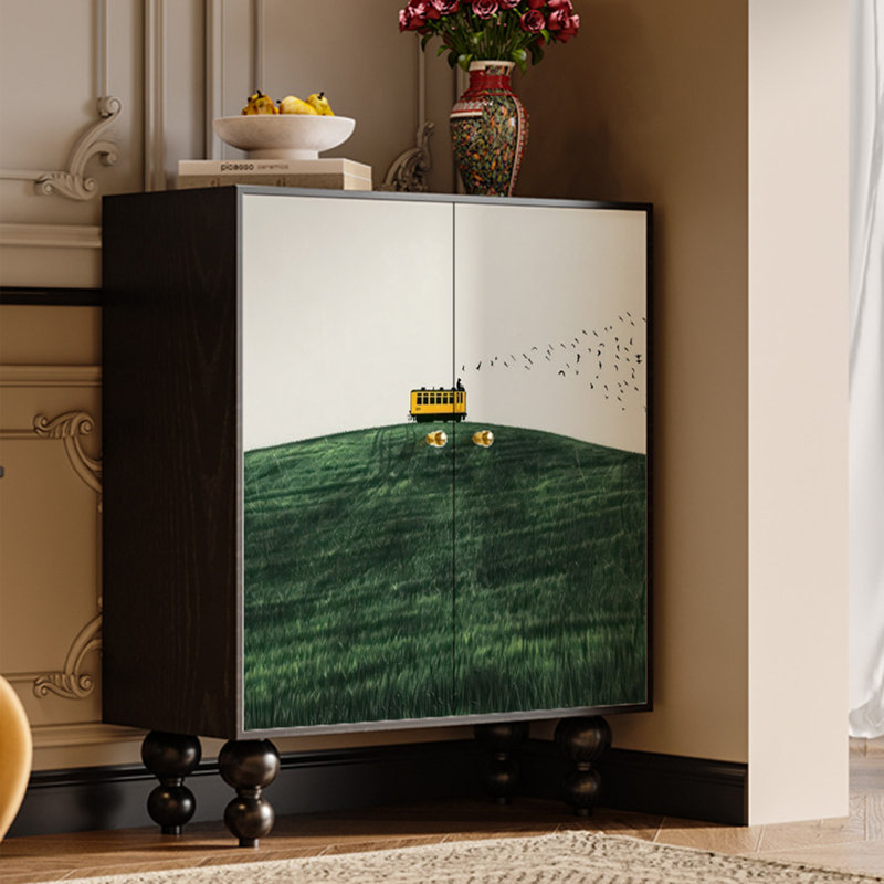 French Minimalist Style Accent Cabinet
