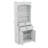 Bathroom Storage Cabinet With Four Doors Drawers Adjustable Shelf And Six Open Shelves
