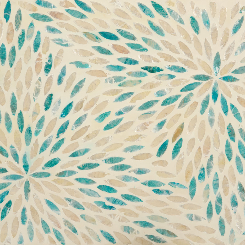 Table console Aldana, Cream / Teal
