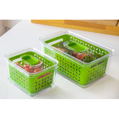 MasterClass Fresh Keeper Stacking Lidded Fridge Storage Box