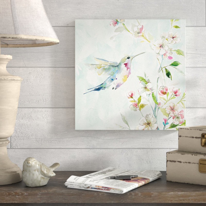 Colibri III - reproduction d'art sur toile tendue, Toile tendue, H 16 po x l 16 po x P 1,5 po