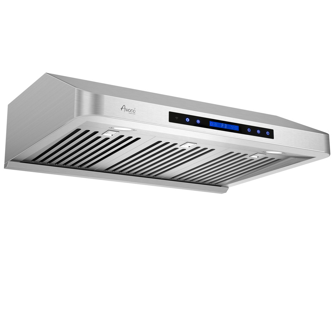 Awoco 36" Stainless Steel 1000 CFM Ducted (Vented) Under Cabinet Range Hood with Baffle Filter Awoco