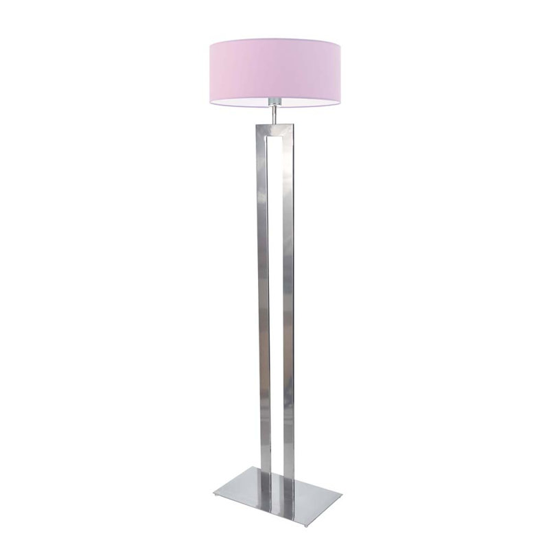 Artimizia 161cm Traditional Floor Lamp, Silver, Light Violet