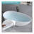 Solid Surface Matte Tub, Freestanding Solid Surface Resin Stone Bathtub, Solid Surface Matte White Soaking Tub,Free Standing Tub with Overflow and Pop-up Drain, Matte White