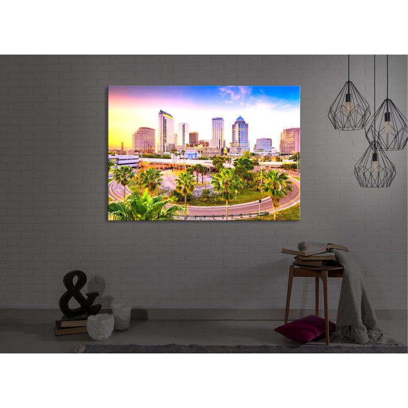 Skyline In Den USA by No - Wrapped Canvas Print, Without lighting, 60cm H x 80cm W x 4.5cm D