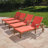 Bevelyn Outdoor Acacia Wood Chaise Lounge Set , Cushion Included-129537208