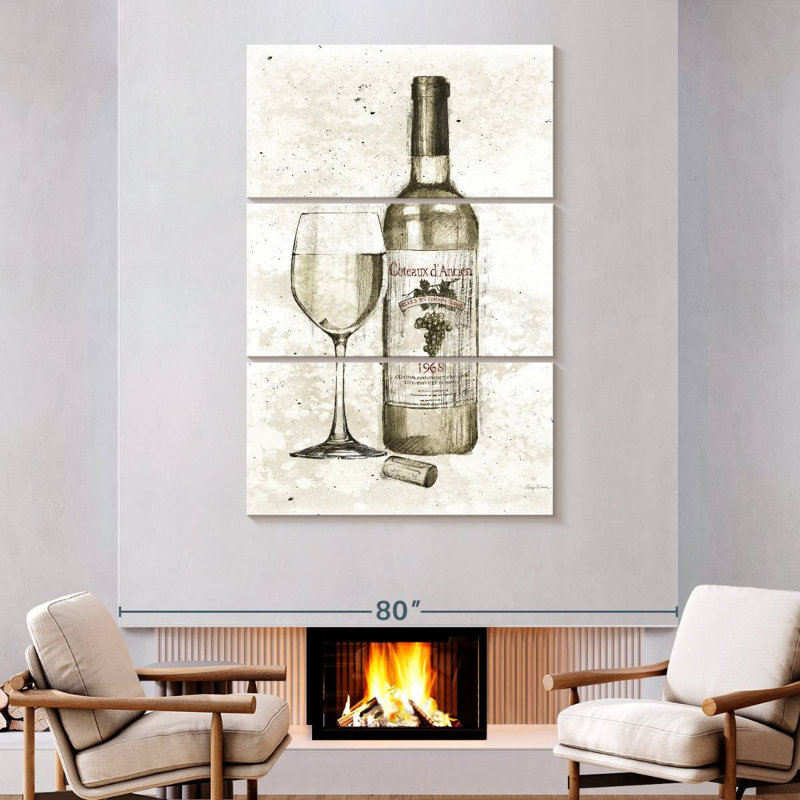 Yarlin Pencil Wine II, 74" H x 48" W