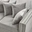 Causeuse rembourrée en velours avec accoudoirs carrés décoratifs Modern Design-1055900491