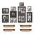 10 Piece Mixed Size Separate Frame Kit, PVC Gallery Wall Set Holds Total 20 Photos