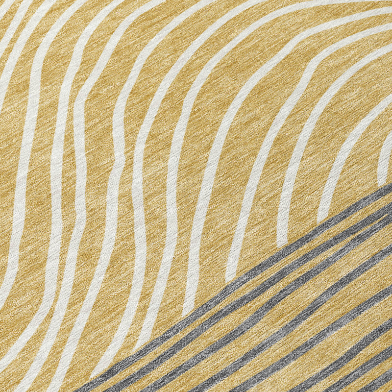 Machine Washable Indoor/Outdoor Chantille ACN2350 Stripes Rug, Rectangle 1'8" x 2'6"