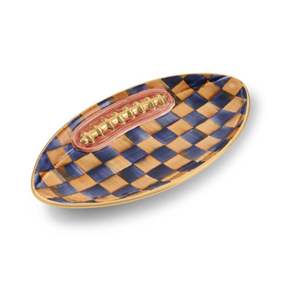 Ginger & Royal Check Football Platter