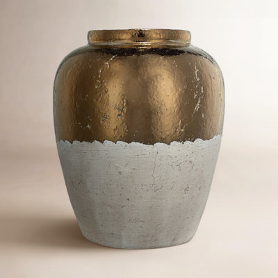 Libra 15.8'' Handmade Terracotta Table Vase