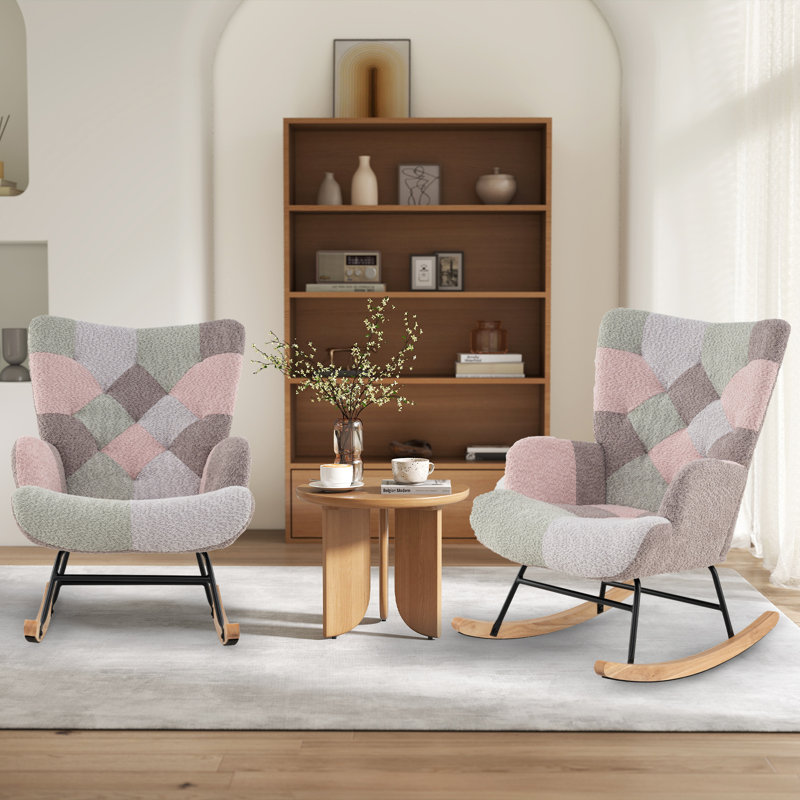  Fauteuil d'allaitement rembourré avec accoudoirs ergonomiques