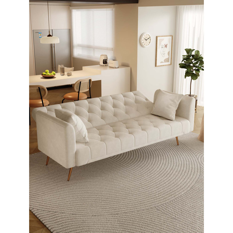 Canapé-lit double 71 po, Beige
