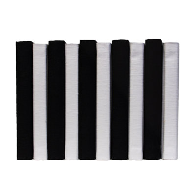 Decorative Books - Piano Linen Wrapped Book Bundle - 1 Foot of Black Books