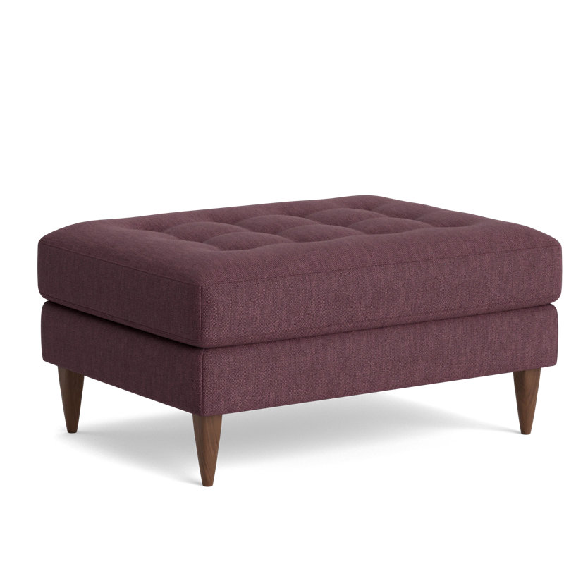 MCM Ottoman, Performance Weave - Aubergine
