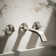 Components Wall-Mount Bathroom Sink Faucet Spout With Ribbon Design 1.2 GPM