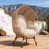 Coussin blanc / structure naturelle