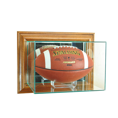 Perfect Cases And Frames 16'' W 9'' D Football Glass Ball / Puck Case