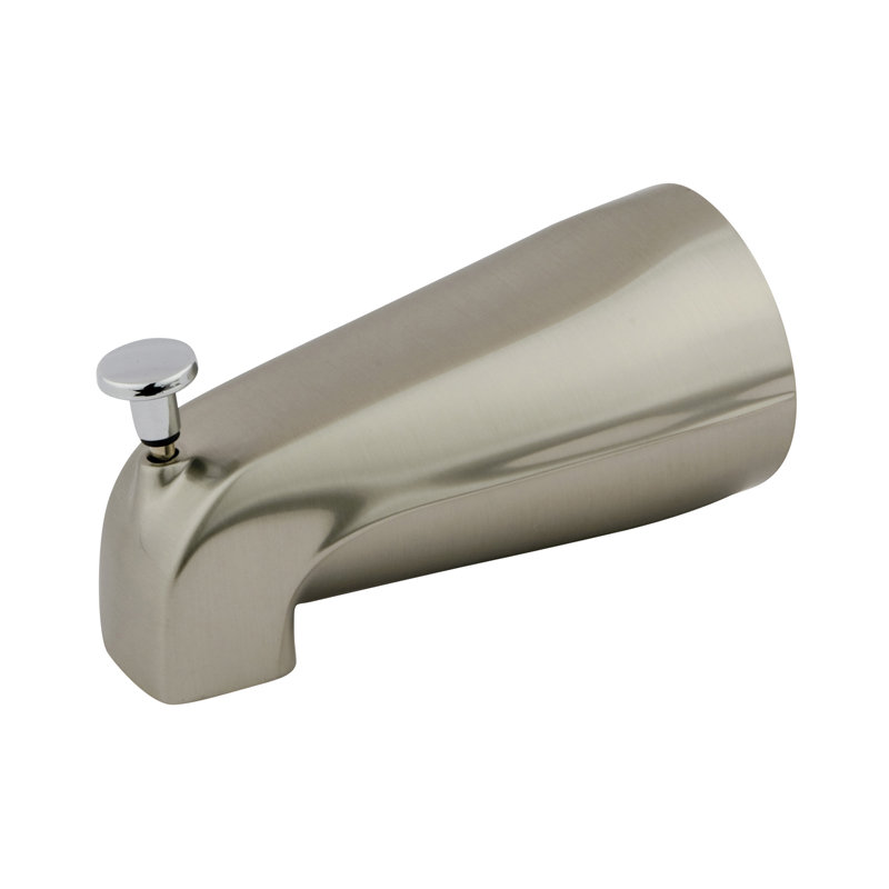 Wall Mounted Tub Spout, Brushed Nickel / Chrome