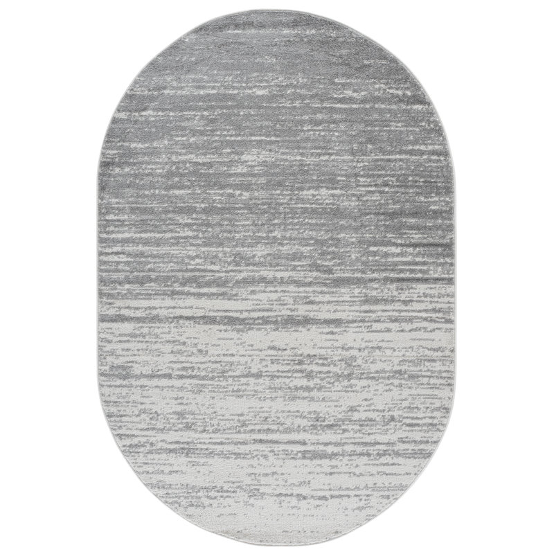 Gicu Performance Solid Color Rug, Oval 5' x 8'