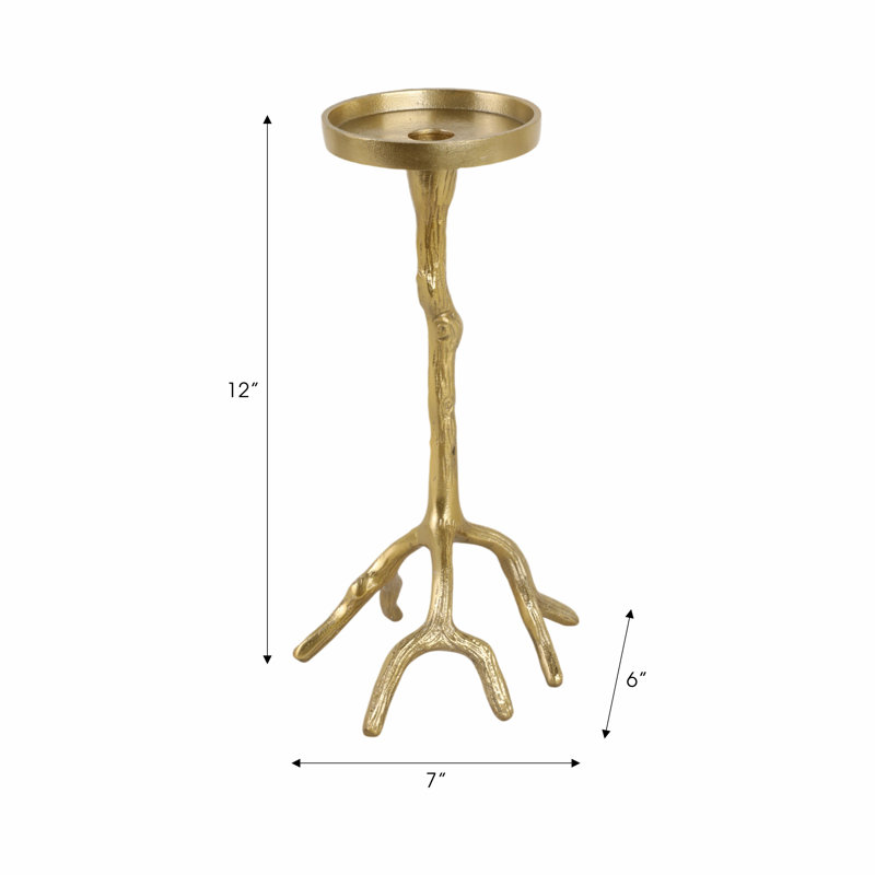 Pillar Candle Holder, 12'' H X 7'' W X 6'' D