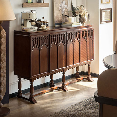 Dark Walnut Solid + Manufactured Wood Sideboard