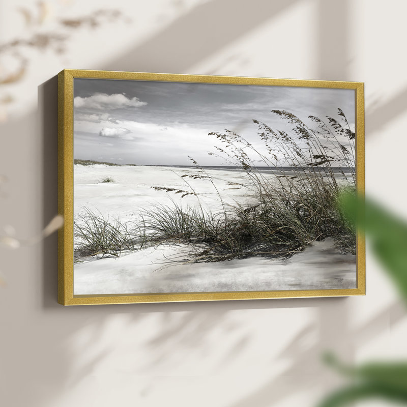 Neutral Sea Oats -Framed Print - Restickable