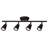 Solo 4-Light 30 inch Fixed Rail Ceiling and Wall Mount Track Kit with Dimmable and Adjustable Head-51351341