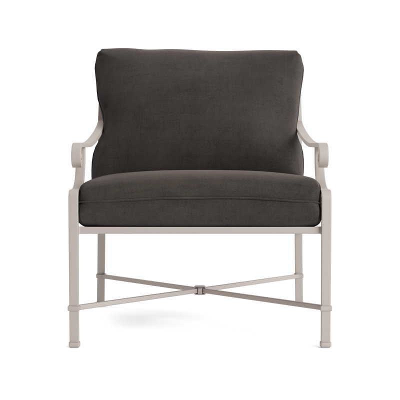 Venetian Outdoor Lounge Chair, Fusion Charcoal, Dove Smooth