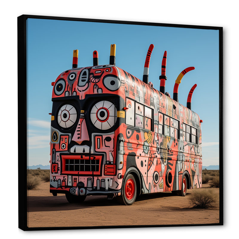 Art psychédélique mexicain - fruits, art mural, Cadre flottant noir, H 16 po x l 16 po