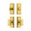 Carre Short Plate Complete Entry Set with Single Cylinder Deadbolot and Carre Knob