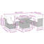 Wicker 8 - Person Garden Lounge Set with Cushions