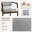 Upholstered Linen Blend Accent Chair-2008968006