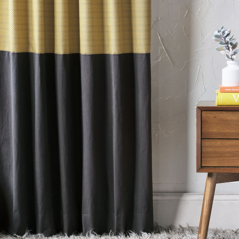 Camden Room Darkening Curtain Single Panel, 96" W x 120" L