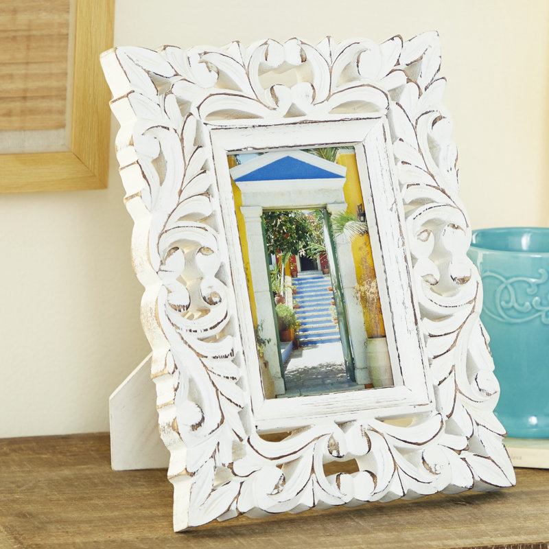 Cadre pour photo simple Spurgeon, 4 po x 6 po, Blanc craie