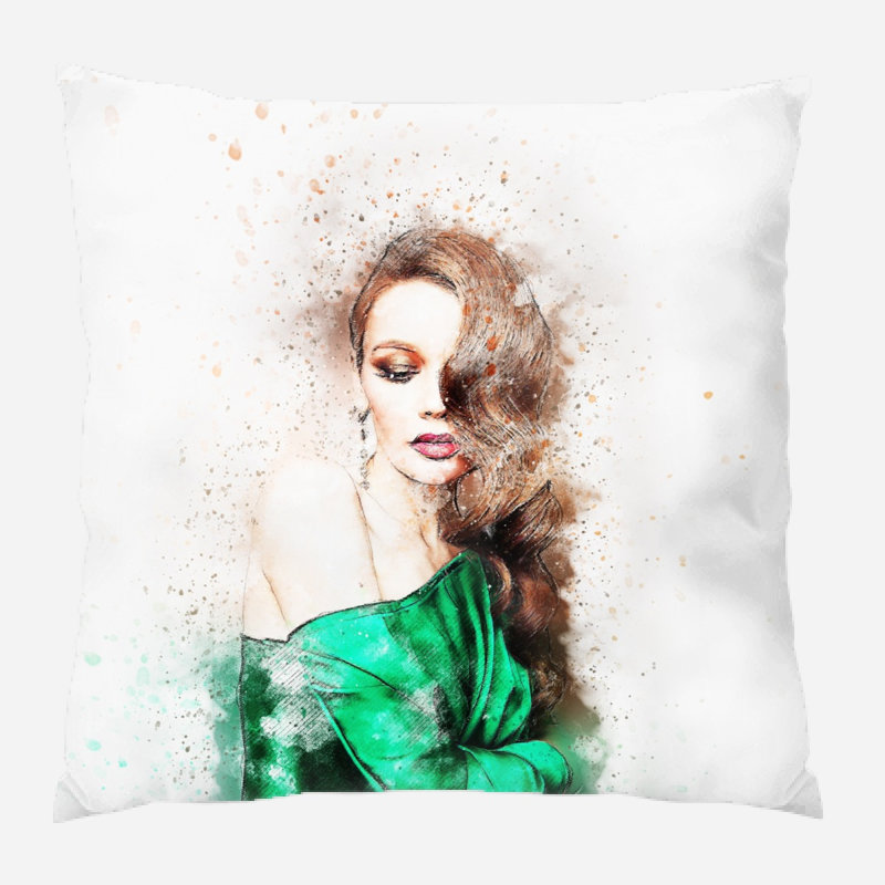 Coussin Januario, Micro suède, Intérieur