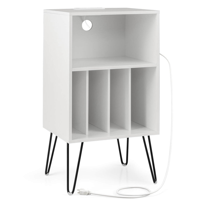 Table de chevet blanche Elzey