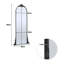 Swinton Black Arched Full Mirror
