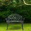 Lafave Aluminum Outdoor Bench-1935314367