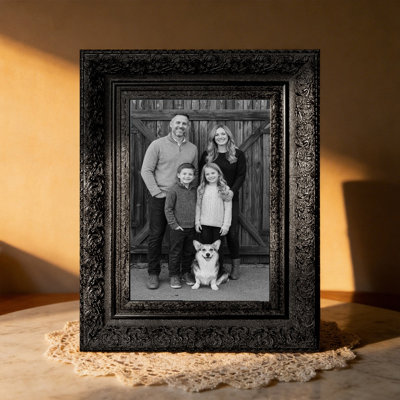 5" x 7" Black 1PC Picture Frame for Shelf Decor