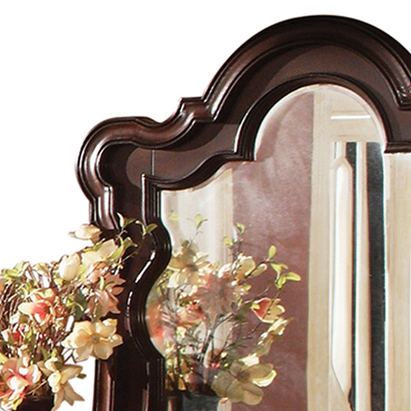 Miroir Faxon noyer foncé