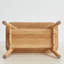 Tabouret à chaussures en bois massif naturel avec porte-tissu-121342364